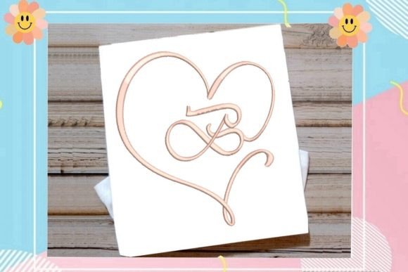 B Beautiful Heart Monogram Letter: Sweatshirt Design Review