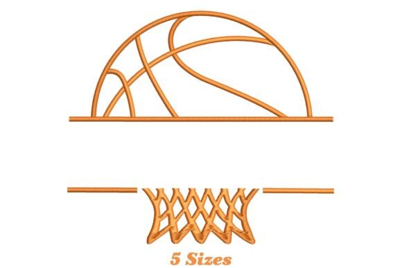 Basketball Monogram: A Seasonal Embroidery Standout
