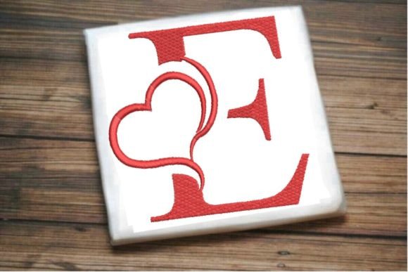 Beautiful E Letter Heart Alphabet: A Seasonal Embroidery Gem