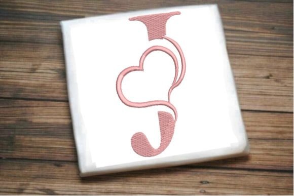Beautiful J Letter Heart Alphabet: A Seasonal Embroidery Gem