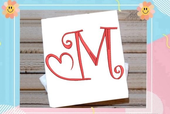 Beautiful Monogram M Letter Heart Review