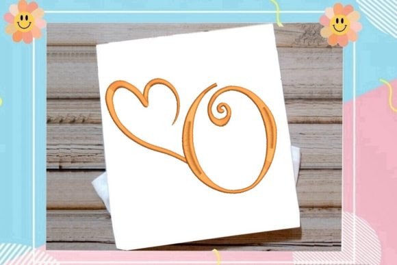 Beautiful Monogram O Letter Heart Review