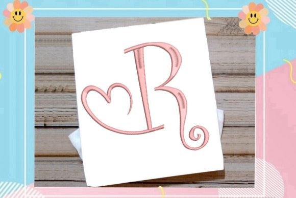 Beautiful Monogram R Letter Heart Review