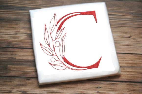 C Letter Enchanted Foliage Alphabet Review for Real Embroidery Projects