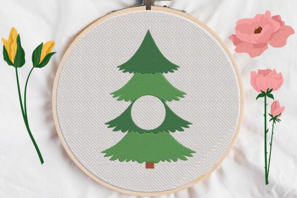 Christmas Tree Monogram: A Designer’s Review for Small Business Embroidery Use