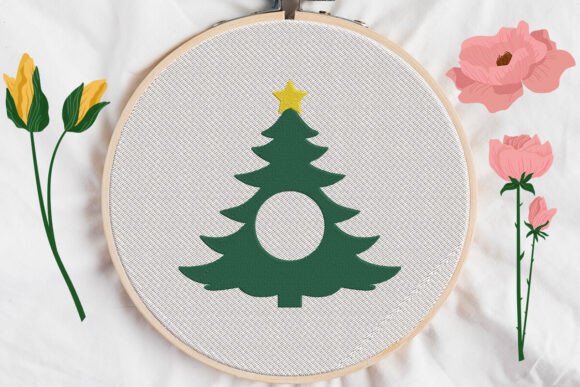 Christmas Tree with Star, Monogram Frame Review