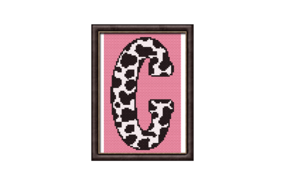 Cow Print C Monogram Cross Stitch Review