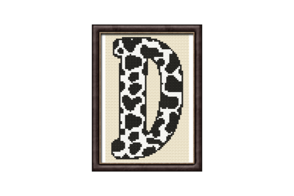 Cow Print D Monogram Cross Stitch: A Seasonal Embroidery Review