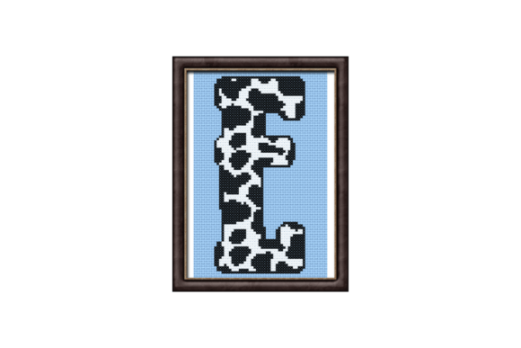 Cow Print E Monogram Cross Stitch Review