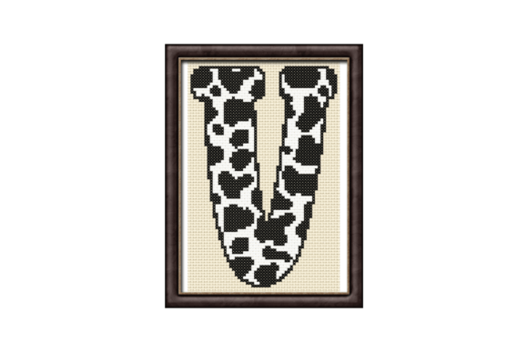 Cow Print V Monogram Cross Stitch Review for Apparel Designers