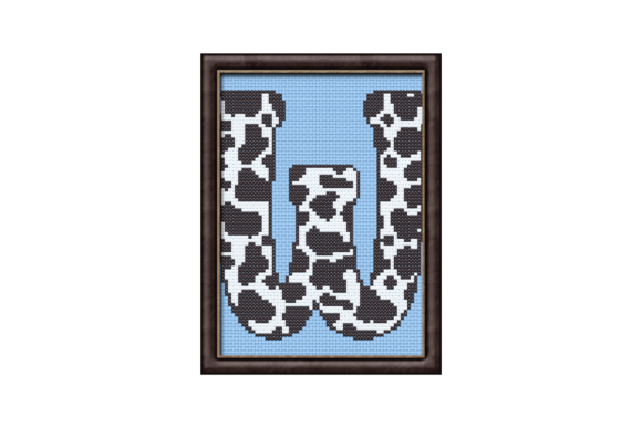 Cow Print W Monogram Cross Stitch: A Personalized Gift Designer’s Review