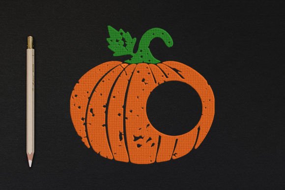 Distressed Pumpkin with Leaf Monogram Review