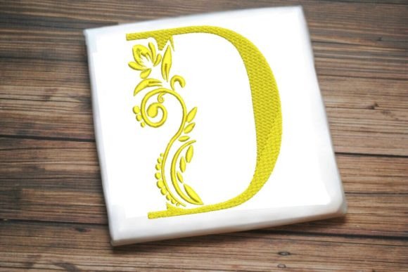 Elegant 'D' Embroidery for Personalized Gifts