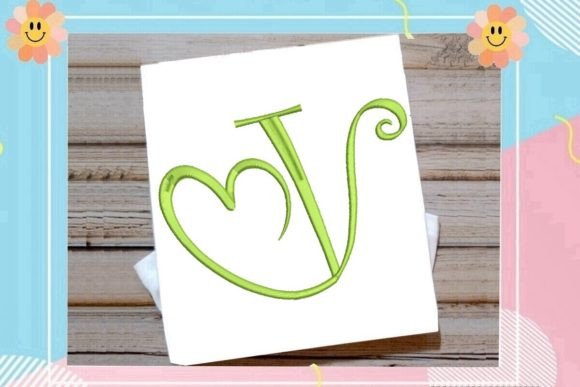 Elegant Monogram V for Holiday Crafting