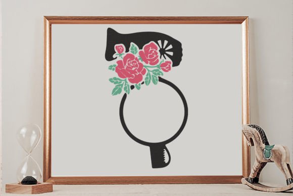 Floral Blow Dryer Monogram Frame Review
