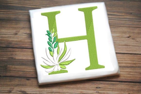 H Letter Decorative Greenery Alphabet Monogram Review