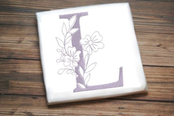 L Floral Monogram: A Craft Fair Embroidery Gem