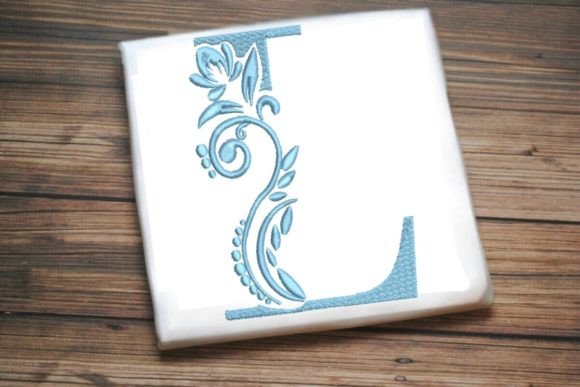 L Letter Elegant Illustrated Alphabet Decoration Review