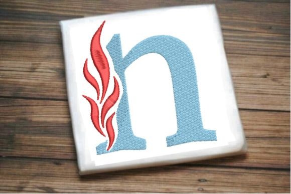 N Letter Alphabet on Fire: Seasonal Embroidery Review
