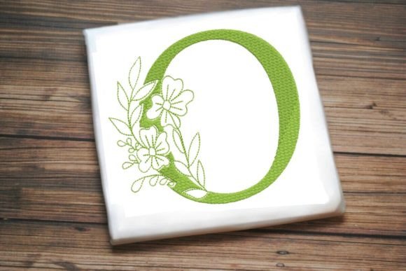 O Floral Monogram Alphabet Decoration Review