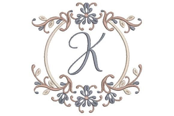 Single Monogram in Frame Letter K Review