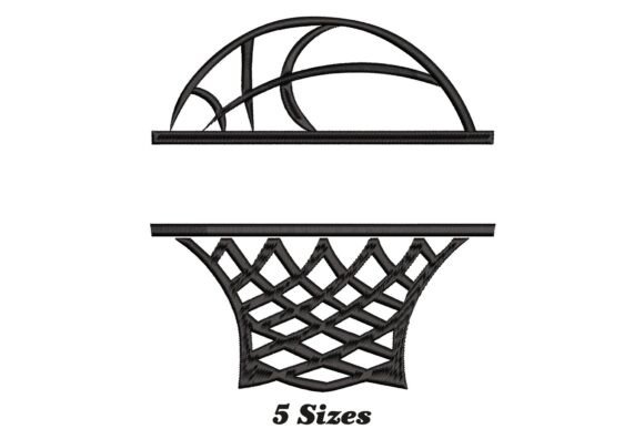 Split Basketball Monogram: A Fresh Embroidery Pick for Personalized Gifts