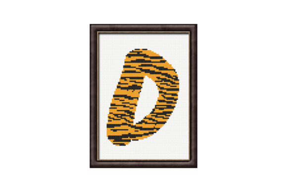 Tiger Print D Monogram Cross Stitch: A Designer’s Review for Personalized Gifts