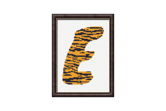Tiger Print E Monogram Cross Stitch Review