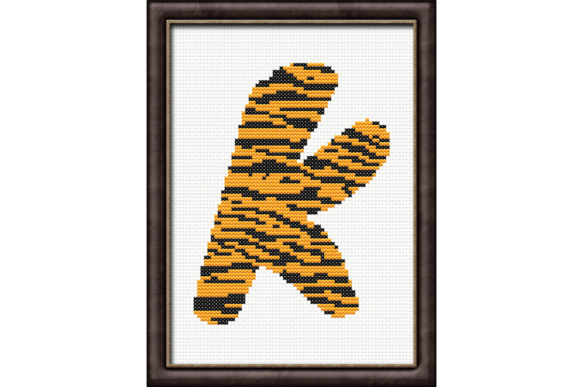 Tiger Print K Monogram Cross Stitch: A Designer’s Review for Personalized Gifts