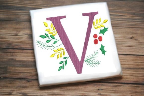 V Christmas Monogram Alphabet Decoration Review