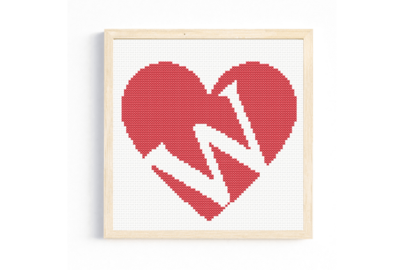 W Monogram in Heart Cross Stitch Pattern: A Designer’s Review for Personalized Gifts