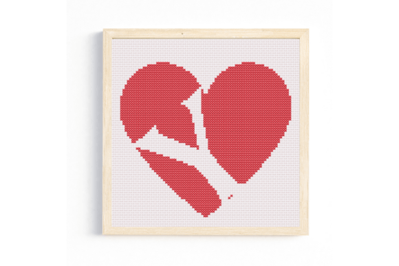 Y Monogram in Heart Cross Stitch Pattern: A Versatile Design for Etsy Sellers